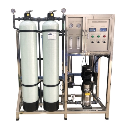 Sistema pequeno da filtragem da máquina da purificação do RO da planta de filtro do tratamento da água da osmose reversa 500L/H industrial auto